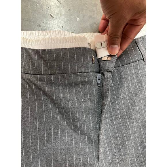Zara - Pinstripe Boxer Pants/ / S / Gray - Picture 9 of 10